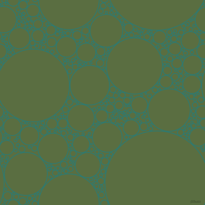 bubbles, circles, sponge, big, medium, small, 3 pixel line width, Genoa and Chalet Green circles bubbles sponge soap seamless tileable