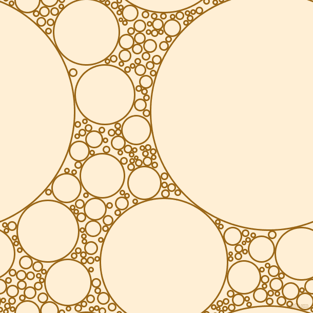 bubbles, circles, sponge, big, medium, small, 3 pixel line width, Golden Brown and Papaya Whip circles bubbles sponge soap seamless tileable