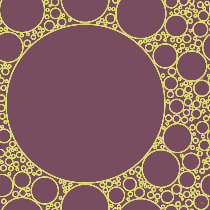 bubbles, circles, sponge, big, medium, small, 5 pixel line width, Goldenrod and Cosmic circles bubbles sponge soap seamless tileable