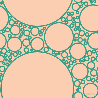 bubbles, circles, sponge, big, medium, small, 5 pixel line width, Gossamer and Apricot circles bubbles sponge soap seamless tileable