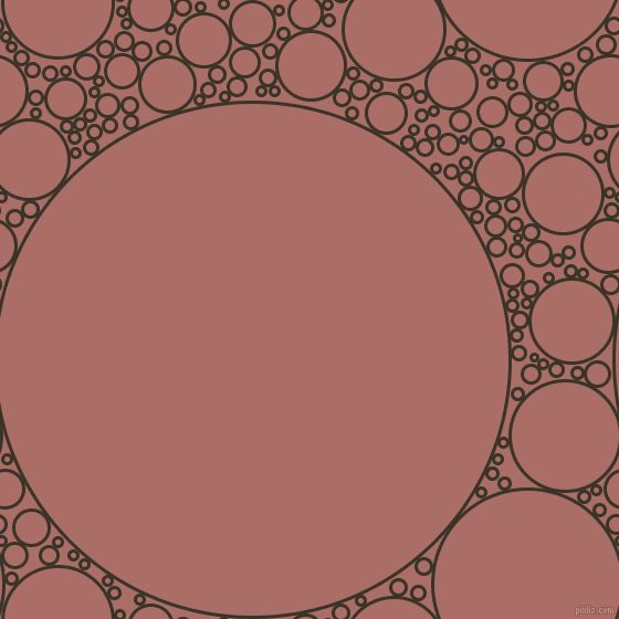 bubbles, circles, sponge, big, medium, small, 3 pixel line width, Graphite and Coral Tree circles bubbles sponge soap seamless tileable