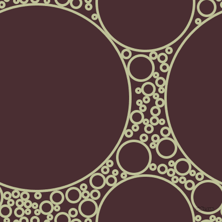bubbles, circles, sponge, big, medium, small, 5 pixel line width, Green Mist and Cab Sav circles bubbles sponge soap seamless tileable