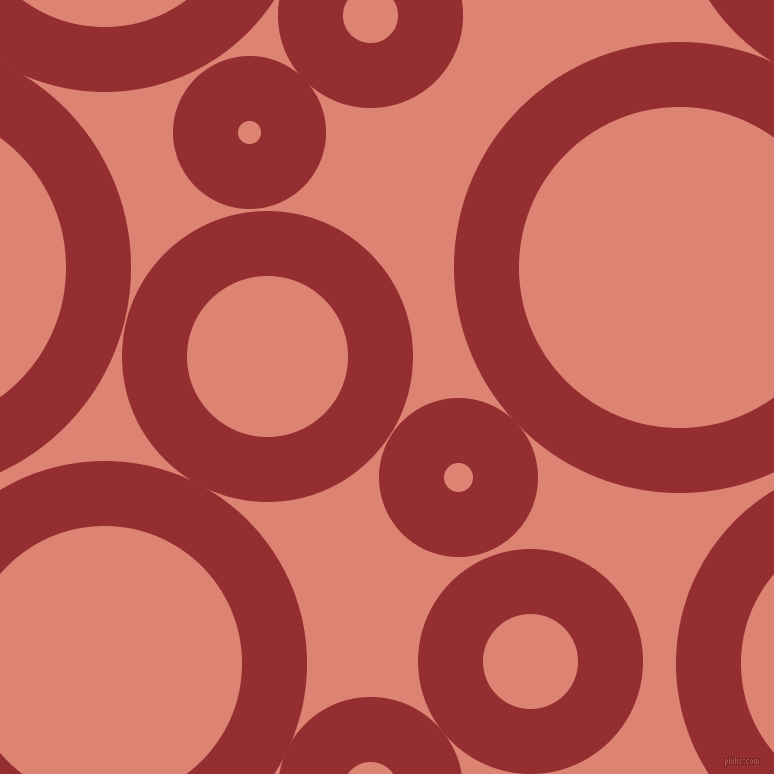 bubbles, circles, sponge, big, medium, small, 65 pixel line width, Guardsman Red and New York Pink circles bubbles sponge soap seamless tileable