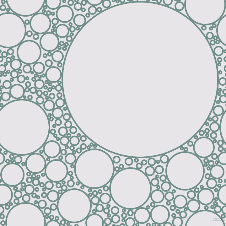 bubbles, circles, sponge, big, medium, small, 5 pixel line width, Gumbo and White Lilac circles bubbles sponge soap seamless tileable