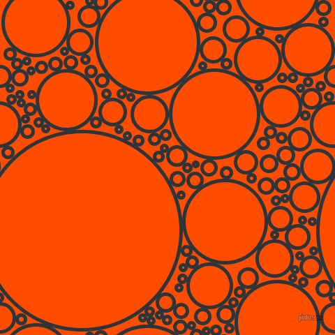 bubbles, circles, sponge, big, medium, small, 5 pixel line width, Gunmetal and Vermilion circles bubbles sponge soap seamless tileable