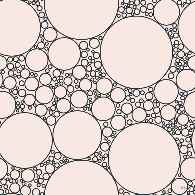 bubbles, circles, sponge, big, medium, small, 3 pixel line width, Gunmetal and Wisp Pink circles bubbles sponge soap seamless tileable