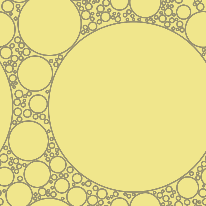 bubbles, circles, sponge, big, medium, small, 5 pixel line width, Gurkha and Khaki circles bubbles sponge soap seamless tileable