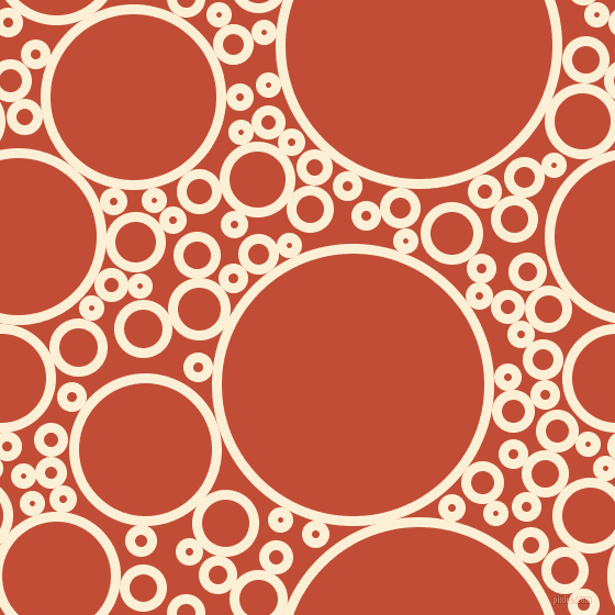 bubbles, circles, sponge, big, medium, small, 9 pixel line width, Half Dutch White and Grenadier circles bubbles sponge soap seamless tileable