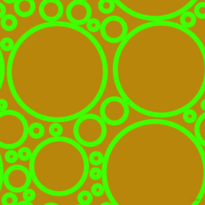 bubbles, circles, sponge, big, medium, small, 17 pixel line widthHarlequin and Dark Goldenrod circles bubbles sponge soap seamless tileable