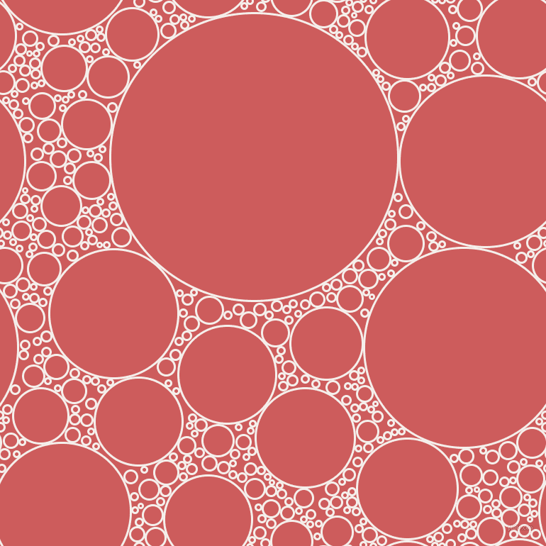 bubbles, circles, sponge, big, medium, small, 3 pixel line width, Hint Of Red and Indian Red circles bubbles sponge soap seamless tileable