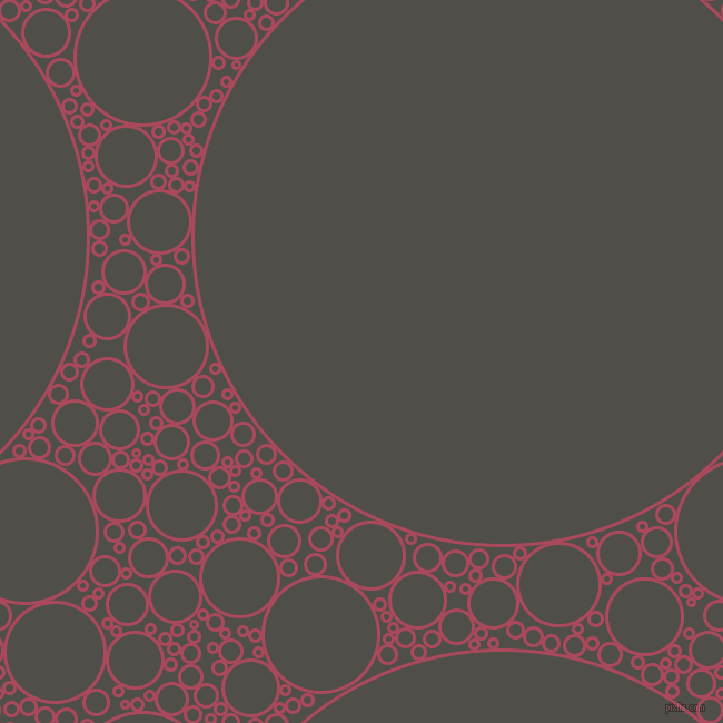 bubbles, circles, sponge, big, medium, small, 3 pixel line width, Hippie Pink and Merlin circles bubbles sponge soap seamless tileable
