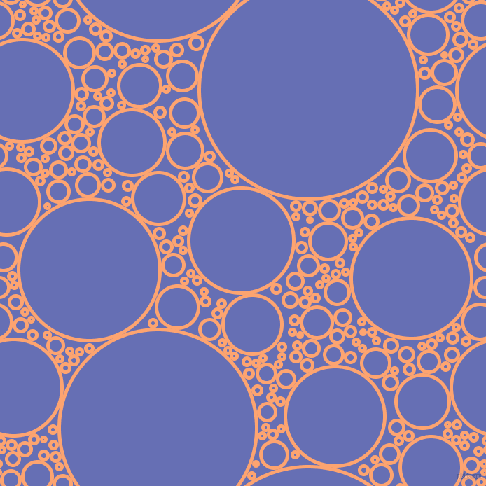 bubbles, circles, sponge, big, medium, small, 5 pixel line width, Hit Pink and Chetwode Blue circles bubbles sponge soap seamless tileable