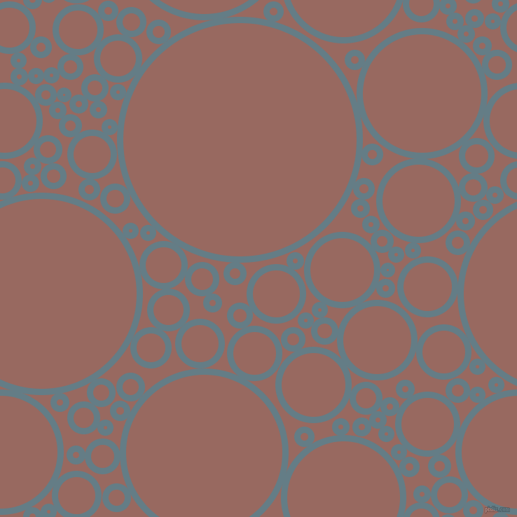 bubbles, circles, sponge, big, medium, small, 9 pixel line width, Hoki and Dark Chestnut circles bubbles sponge soap seamless tileable