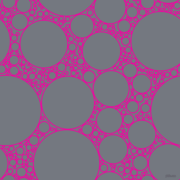 bubbles, circles, sponge, big, medium, small, 3 pixel line width, Hollywood Cerise and Storm Grey circles bubbles sponge soap seamless tileable