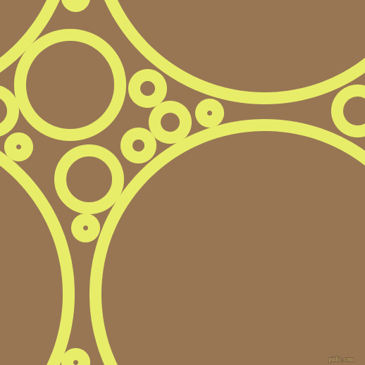 bubbles, circles, sponge, big, medium, small, 17 pixel line width, Honeysuckle and Pale Brown circles bubbles sponge soap seamless tileable