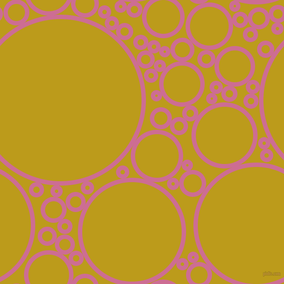 bubbles, circles, sponge, big, medium, small, 9 pixel line width, Hopbush and Buddha Gold circles bubbles sponge soap seamless tileable