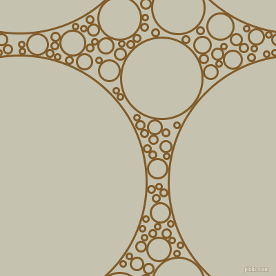 bubbles, circles, sponge, big, medium, small, 3 pixel line width, Hot Curry and Kangaroo circles bubbles sponge soap seamless tileable