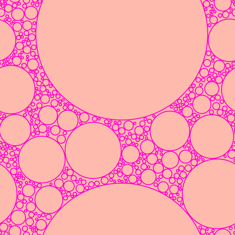 bubbles, circles, sponge, big, medium, small, 3 pixel line width, Hot Magenta and Melon circles bubbles sponge soap seamless tileable