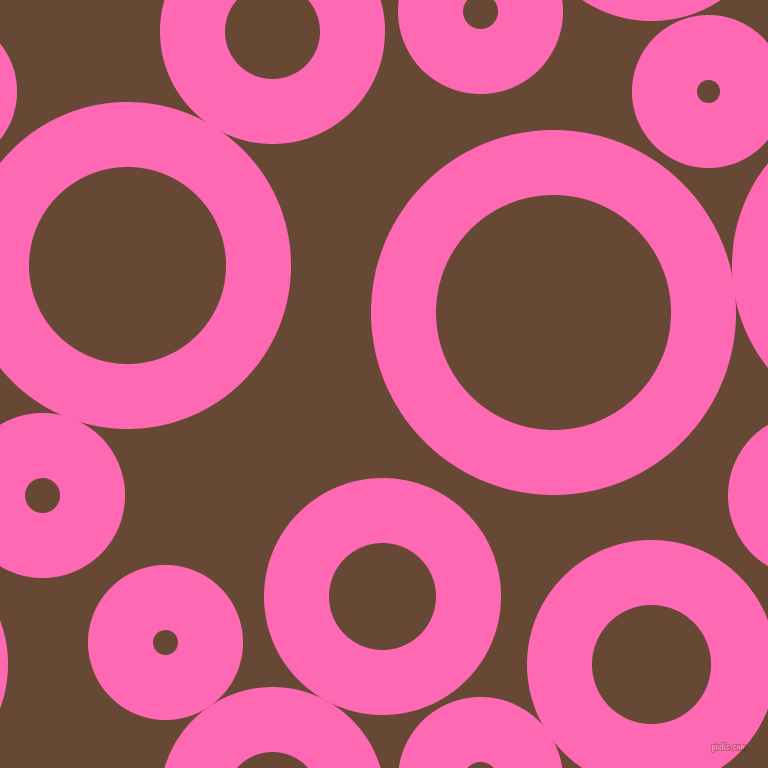 bubbles, circles, sponge, big, medium, small, 65 pixel line width, Hot Pink and Jambalaya circles bubbles sponge soap seamless tileable