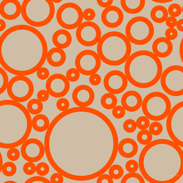 bubbles, circles, sponge, big, medium, small, 17 pixel line width, International Orange and Soft Amber circles bubbles sponge soap seamless tileable