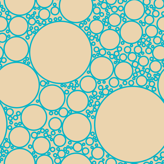 bubbles, circles, sponge, big, medium, small, 5 pixel line width, Iris Blue and Givry circles bubbles sponge soap seamless tileable