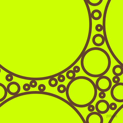bubbles, circles, sponge, big, medium, small, 9 pixel line width, Irish Coffee and Electric Lime circles bubbles sponge soap seamless tileable