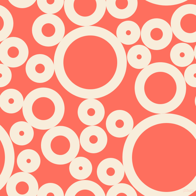 bubbles, circles, sponge, big, medium, small, 33 pixel line width, Island Spice and Bittersweet circles bubbles sponge soap seamless tileable