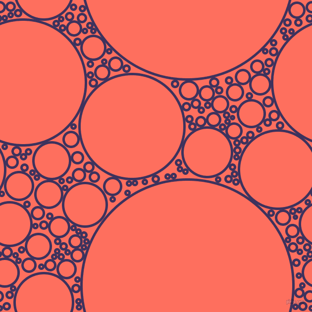 bubbles, circles, sponge, big, medium, small, 5 pixel line width, Jacarta and Bittersweet circles bubbles sponge soap seamless tileable
