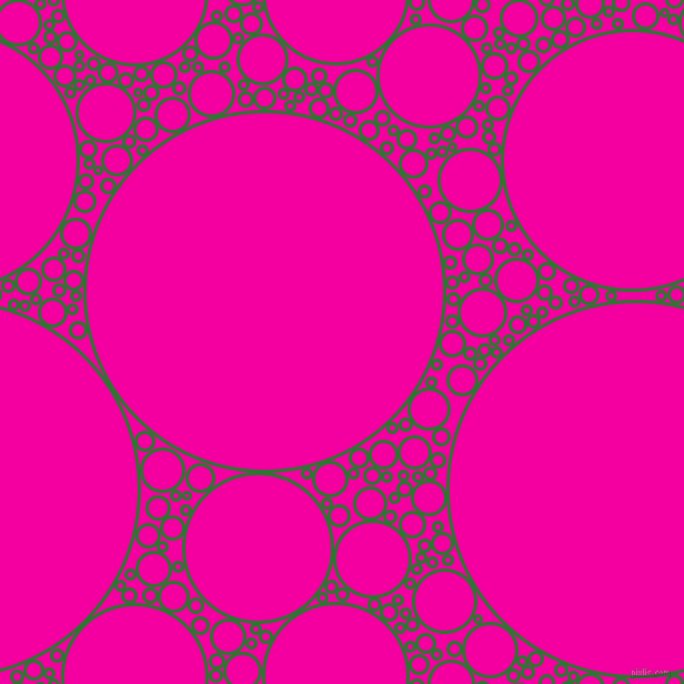 bubbles, circles, sponge, big, medium, small, 3 pixel line width, Japanese Laurel and Hollywood Cerise circles bubbles sponge soap seamless tileable