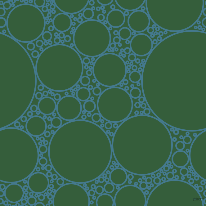 bubbles, circles, sponge, big, medium, small, 5 pixel line width, Jelly Bean and Hunter Green circles bubbles sponge soap seamless tileable