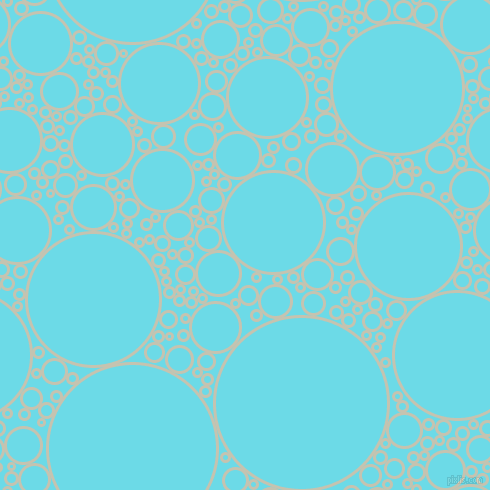 bubbles, circles, sponge, big, medium, small, 3 pixel line width, Kangaroo and Turquoise Blue circles bubbles sponge soap seamless tileable