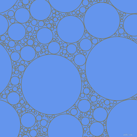 bubbles, circles, sponge, big, medium, small, 2 pixel line width, Kokoda and Cornflower Blue circles bubbles sponge soap seamless tileable