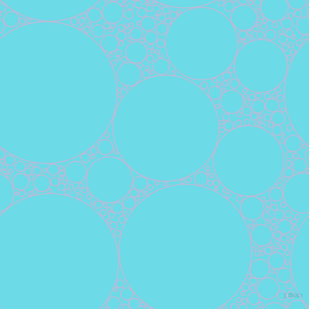 bubbles, circles, sponge, big, medium, small, 2 pixel line width, Lavender Grey and Turquoise Blue circles bubbles sponge soap seamless tileable