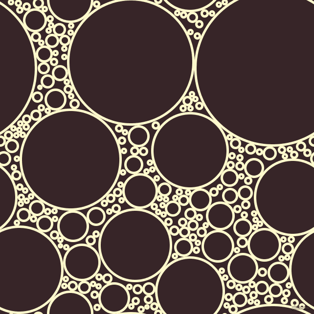 bubbles, circles, sponge, big, medium, small, 5 pixel line width, Lemon Chiffon and Aubergine circles bubbles sponge soap seamless tileable