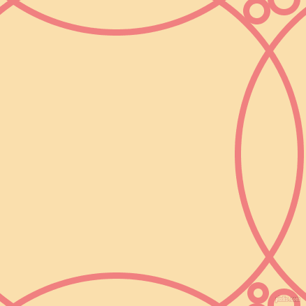 bubbles, circles, sponge, big, medium, small, 9 pixel line width, Light Coral and Peach-Yellow circles bubbles sponge soap seamless tileable