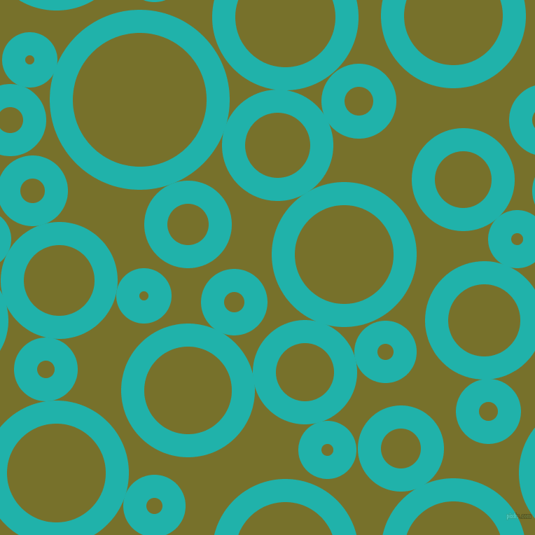 bubbles, circles, sponge, big, medium, small, 33 pixel line width, Light Sea Green and Crete circles bubbles sponge soap seamless tileable