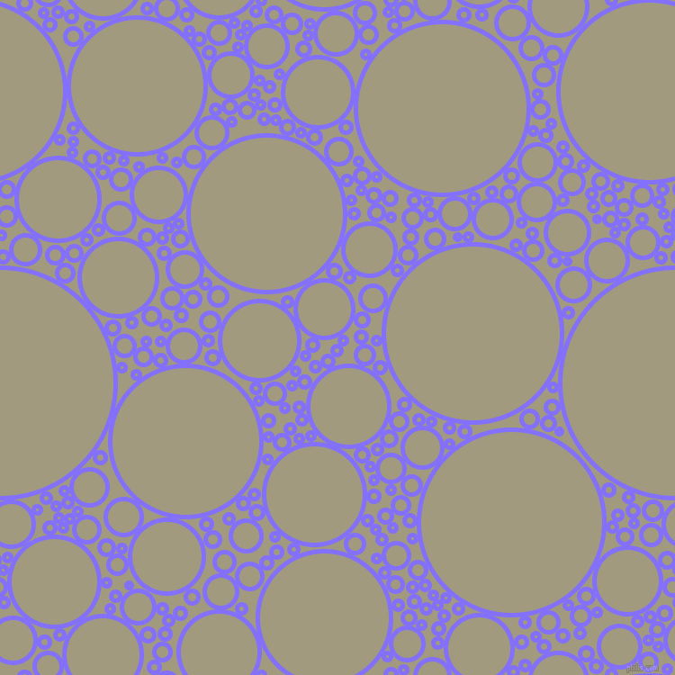 bubbles, circles, sponge, big, medium, small, 5 pixel line width, Light Slate Blue and Grey Olive circles bubbles sponge soap seamless tileable