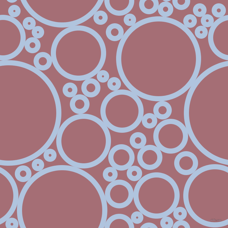 bubbles, circles, sponge, big, medium, small, 17 pixel line width, Light Steel Blue and Turkish Rose circles bubbles sponge soap seamless tileable