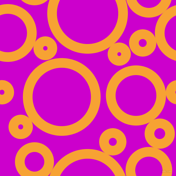 bubbles, circles, sponge, big, medium, small, 33 pixel line width, Lightning Yellow and Deep Magenta circles bubbles sponge soap seamless tileable