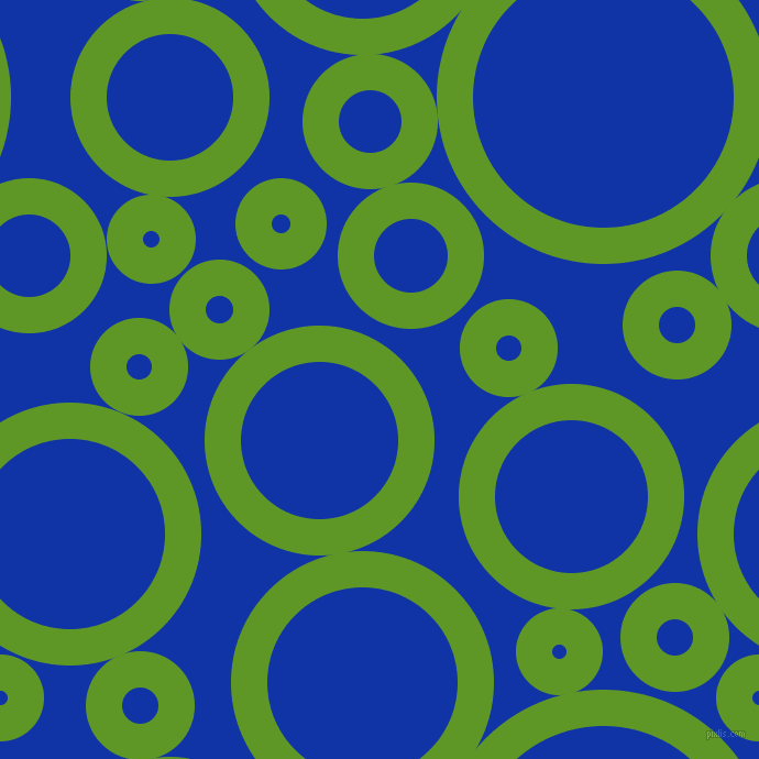 bubbles, circles, sponge, big, medium, small, 33 pixel line width, Limeade and Egyptian Blue circles bubbles sponge soap seamless tileable