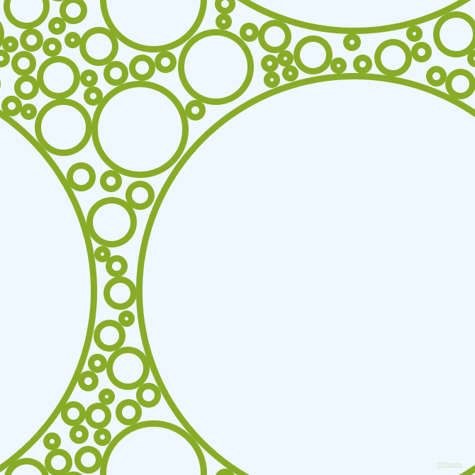 bubbles, circles, sponge, big, medium, small, 9 pixel line width, Limerick and Alice Blue circles bubbles sponge soap seamless tileable