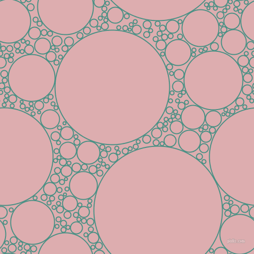 bubbles, circles, sponge, big, medium, small, 2 pixel line width, Lochinvar and Pale Chestnut circles bubbles sponge soap seamless tileable