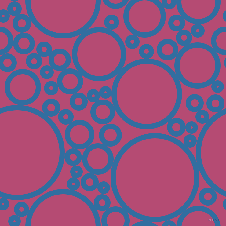 bubbles, circles, sponge, big, medium, small, 17 pixel line width, Lochmara and Royal Heath circles bubbles sponge soap seamless tileable