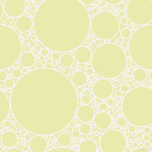 bubbles, circles, sponge, big, medium, small, 3 pixel line width, Magnolia and Medium Goldenrod circles bubbles sponge soap seamless tileable