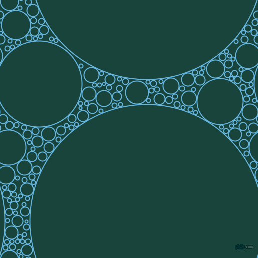 bubbles, circles, sponge, big, medium, small, 2 pixel line width, Malibu and Deep Teal circles bubbles sponge soap seamless tileable