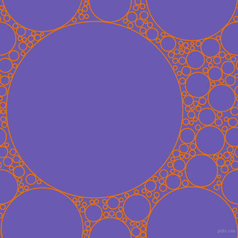 bubbles, circles, sponge, big, medium, small, 2 pixel line width, Mango Tango and Blue Marguerite circles bubbles sponge soap seamless tileable
