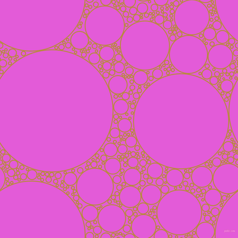 bubbles, circles, sponge, big, medium, small, 3 pixel line width, Marigold and Free Speech Magenta circles bubbles sponge soap seamless tileable
