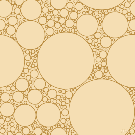 bubbles, circles, sponge, big, medium, small, 2 pixel line width, Marigold and Wheat circles bubbles sponge soap seamless tileable
