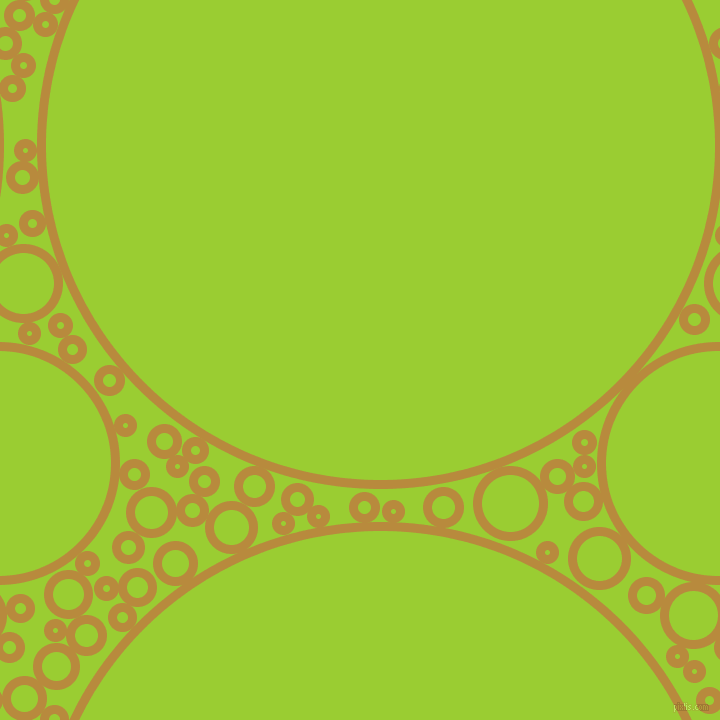 bubbles, circles, sponge, big, medium, small, 9 pixel line width, Marigold and Yellow Green circles bubbles sponge soap seamless tileable