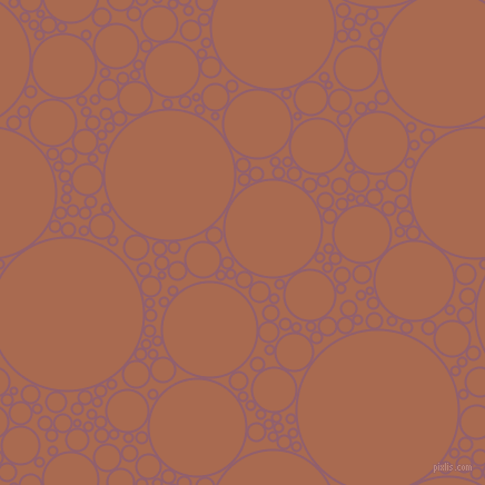 bubbles, circles, sponge, big, medium, small, 2 pixel line width, Mauve Taupe and Sante Fe circles bubbles sponge soap seamless tileable